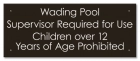 State Pool Sign - Wading Pool Rules - OK Compliant