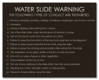 State Pool Sign - Water Slide Rules - Nevada Compliant