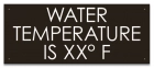 State Pool Sign - Water Temperature - Wisconsin Compliant