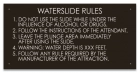 State Pool Sign - Waterslide Rules - Wisconsin Compliant