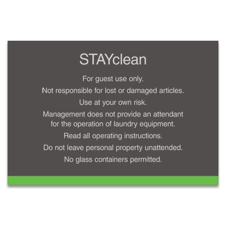 STAYclean Laundry Information