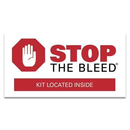 Stop The Bleed Kit Sticker Sign