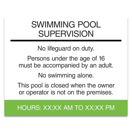 Swimming Pool Supervision - New Jersey Compliant