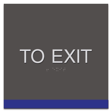 To Exit Egress Sign - CA Compliant
