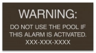 Utah Alarm Warning Sign