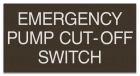 Virginia Emergency Pump Cut-Off Switch Sign