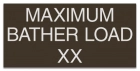 Virginia Maximum Bather Load Sign
