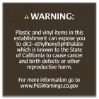 Warning Sign: Plastic and Vinyl