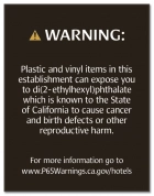 Warning Sign: Plastic and Vinyl