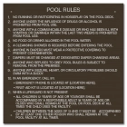 Washington Pool Rules Sign