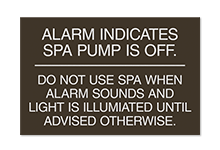 Pool/Spa Signs