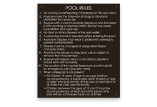 Pool/Spa Signs
