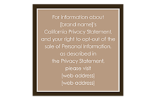 Privacy Statement Sign