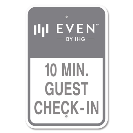 10 Min Guest Check In Sign