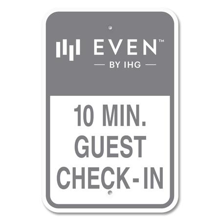 10 Min Guest Check In Sign