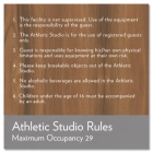 Athletic Studio Rules (2)