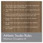 Athletic Studio Rules (2)