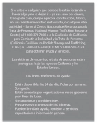 California Spanish Human Trafficking Notice