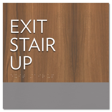 "Exit Stair Up" Egress Sign