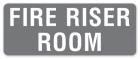 Fire Riser Room Label