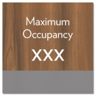 Maximum Occupancy Sign
