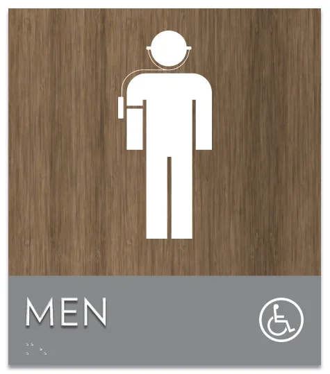 Men Sign w/ Male Symbol & ISA