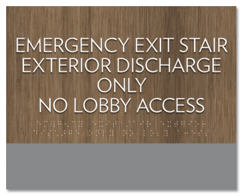 No Lobby Access Sign