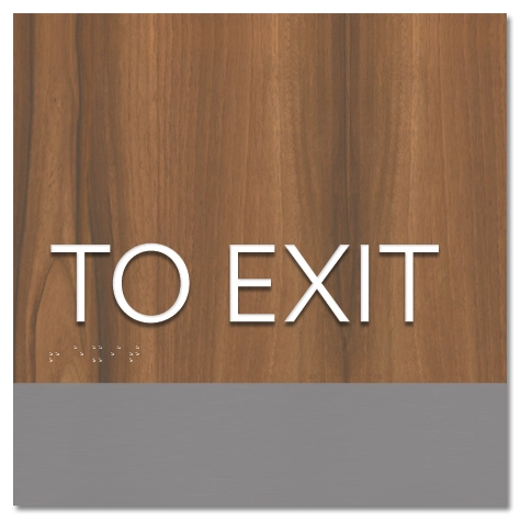 "To Exit" Egress Sign