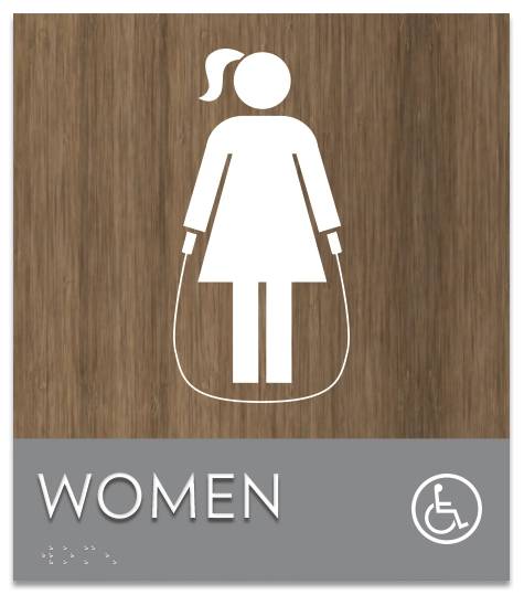 Women Sign w/Female & ISA Symbols