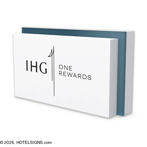 Even Hotels by HOTELSIGNS.com | ihg one rewards counter sign white ...