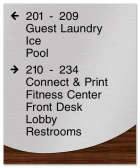 10-Line Directional Sign