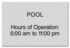 5-Line Common Room Sign w/Hours (Exterior)