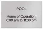 5-Line Common Room Sign w/Hours