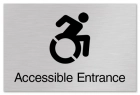 Accessible Entrance Sign w/Dynamic ISA Symbol