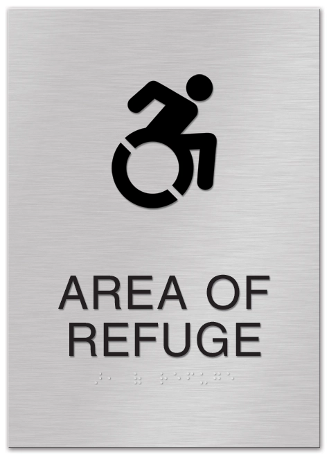 Area of Refuge Sign - Dynamic ISA Symbol