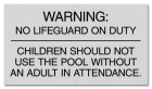 Arkansas No Lifeguard Sign