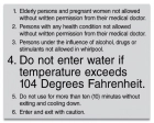 Atlanta, Georgia Spa Rules Sign