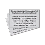 CA Housekeeper Protection Notice - 3 Pk - Acrylic