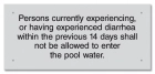 California Diarrhea Pool Sign