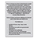 California English Human Trafficking Notice