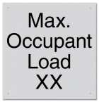 California Pool Capacity Sign