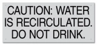 California Recirculated Pool Water Warning Sign