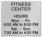 Common Room Sign w/Hours