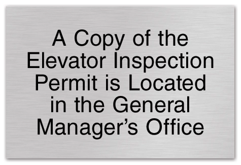 Elevator Inspection Permit