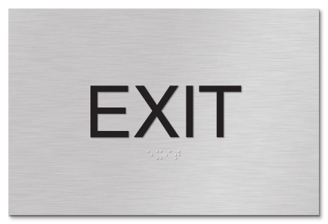 "Exit" Egress Sign - CA Compliant
