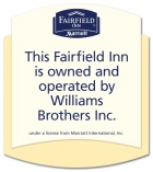 Fairfield Inn Owner/Operator Plaque