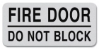 Fire Door - Do Not Block Label - 4 Pack