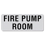 Fire Pump Room Label