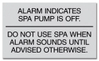 Florida Spa Alarm Rules Sign