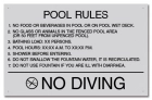 Florida Splash Pad Rules Signage